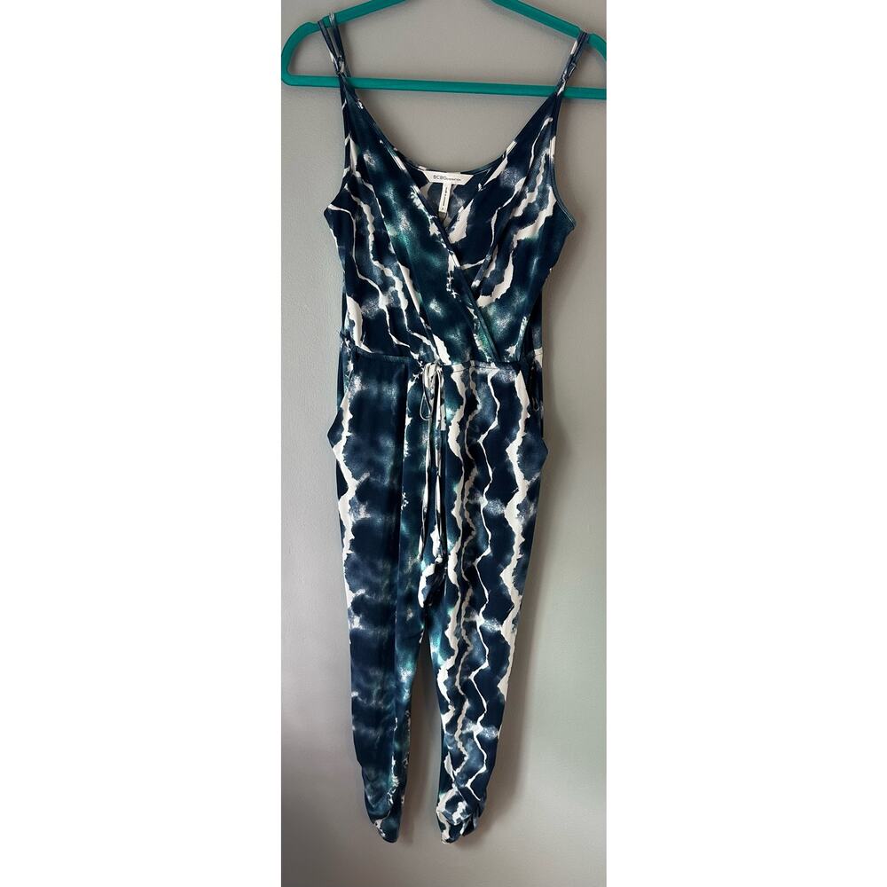 BCBGeneration Women’s Small Tank Romper Jumpsuit Ruched Legs